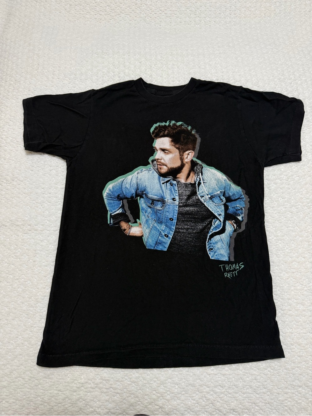 Thomas Rhett Official Home Team Tour 2017 Graphic Black T-Shirt Unisex Sz Small